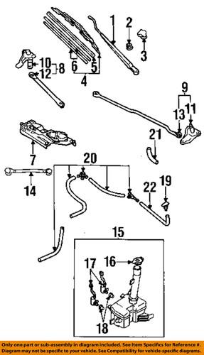 Mazda oem lc6267321a windshield wiper arm/wiper arm