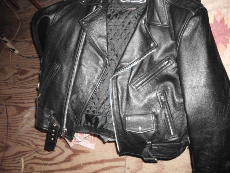 Leather motorcycle jacket  nice