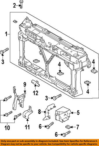 Mazda oem bbm456078 radiator support-hole cover