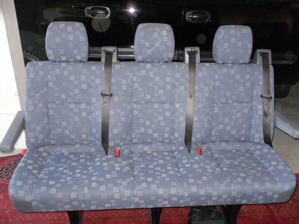 2006 sprinter van 3 passenger rear bench seat in gray cloth