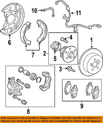 Scion oem 4773021030 rear brake caliper/disc brake caliper