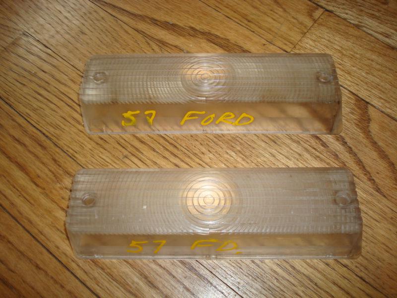 1957 ford fairlane victoria ranchero 57 parking light lens used