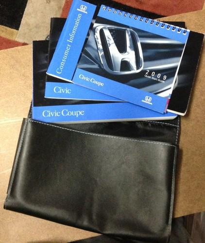 2009 honda civic sedan owners manual w/ case 09