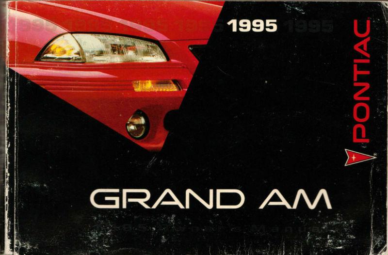 1995 poniac grand am owner's manual in plastic cover