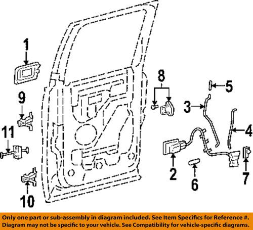 Ford oem 4l3z1626810aa lock & hardware-rear door-lower hinge