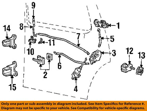 Ford oem f77z7826413b lock & hardware-rear door-lock