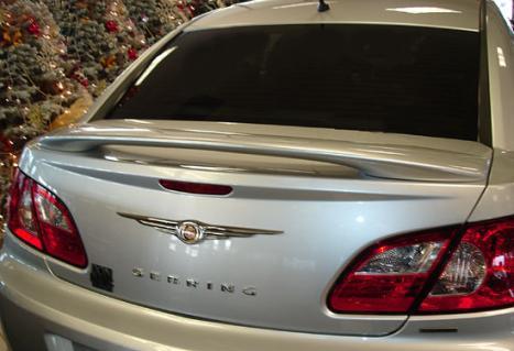 Painted 2007-2010 chrysler sebring sedan rear spoiler