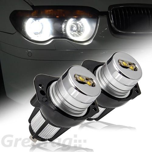 06-08 bmw e90 e91 325xi 328xi 335xi hi-power 6w led angel eye bulb 6000k white