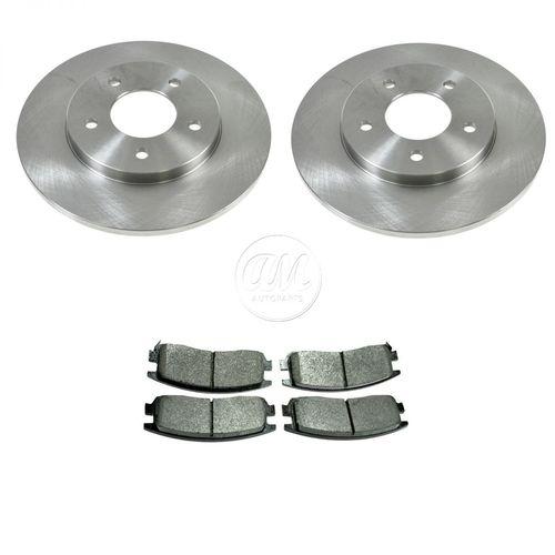 95-99 chevy lumina monte carlo rear disc metallic brake pads & rotors kit set