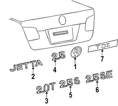 Volkswagen 1k9853687a739 genuine oem factory original nameplate