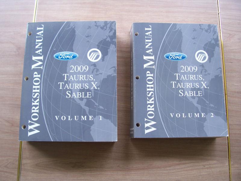 2009 ford taurus, tarus x, sable factory manual vol 1 & 2