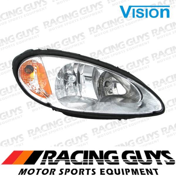 Rt passenger head light clear lense 01-05 chrysler pt cruiser