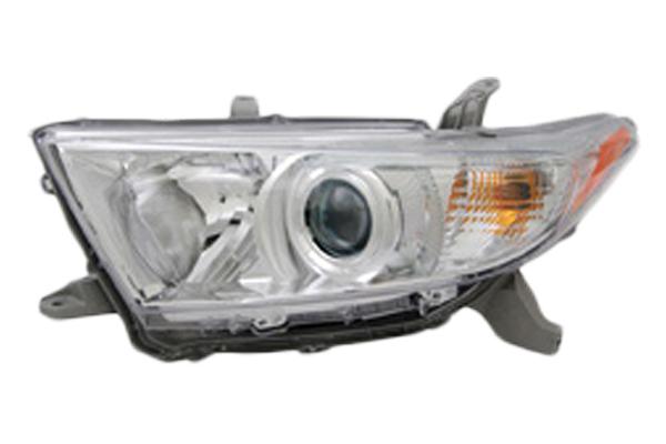 Tyc 20-9170-00-9 - 2011 toyota highlander left replacement headlight assembly