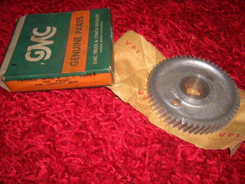 1960 61 62 63 64 65 66 67 68 69 70 71 gmc nos camshaft gear 1 & 2 ton trucks  