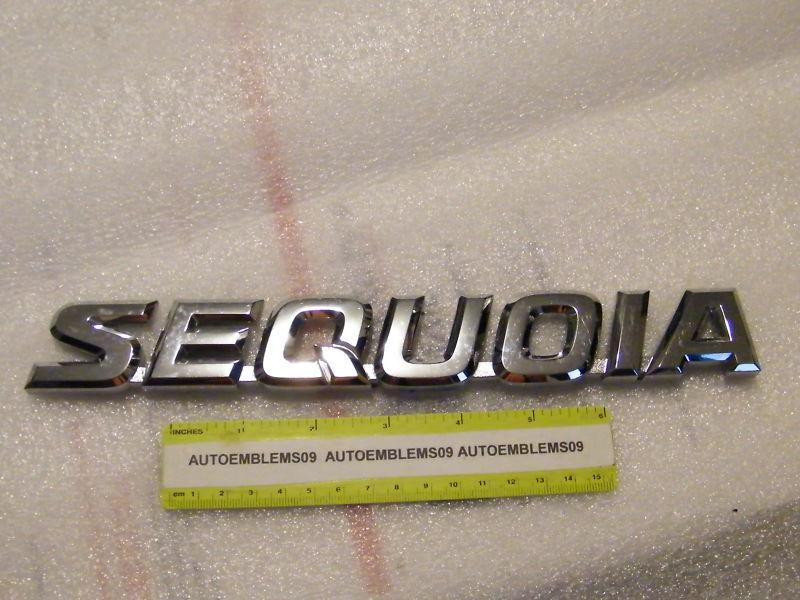 Toyota chrome sequoia emblem used