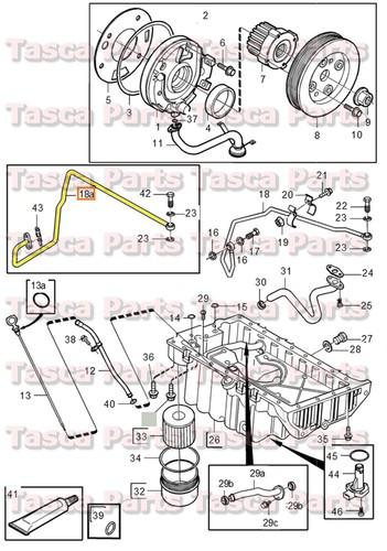 Brand new oem upper inlet oil suction line 01-09 volvo s60 v70 v70xc #30637731