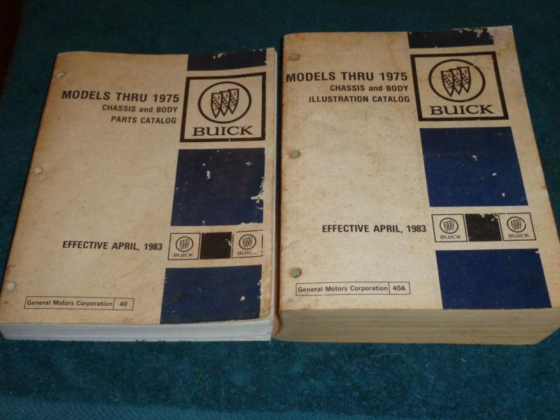 1965 1969 1970 1971 1972+ buick parts catalog set original text & illustrations!