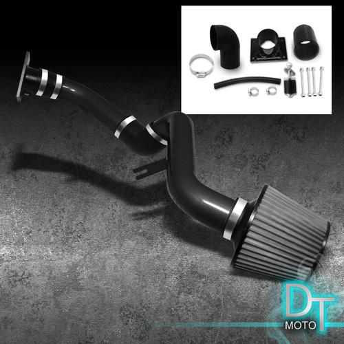 Stainless washable cone filter+ cold air intake 00-05 eclipse 4cyl blk aluminum