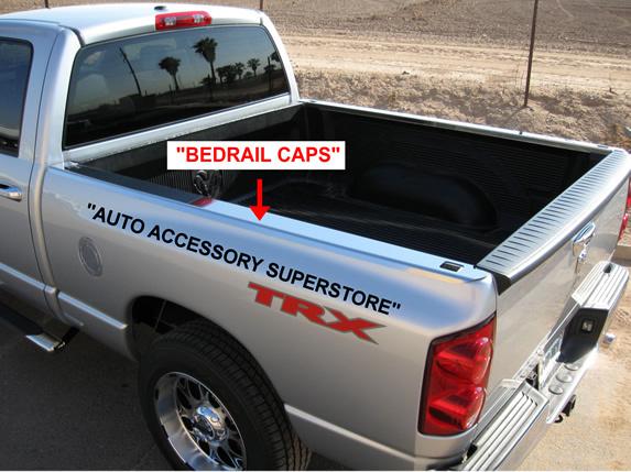 02-08 dodge ram chrome bed rail side caps: looks sharp! quick & easy install!