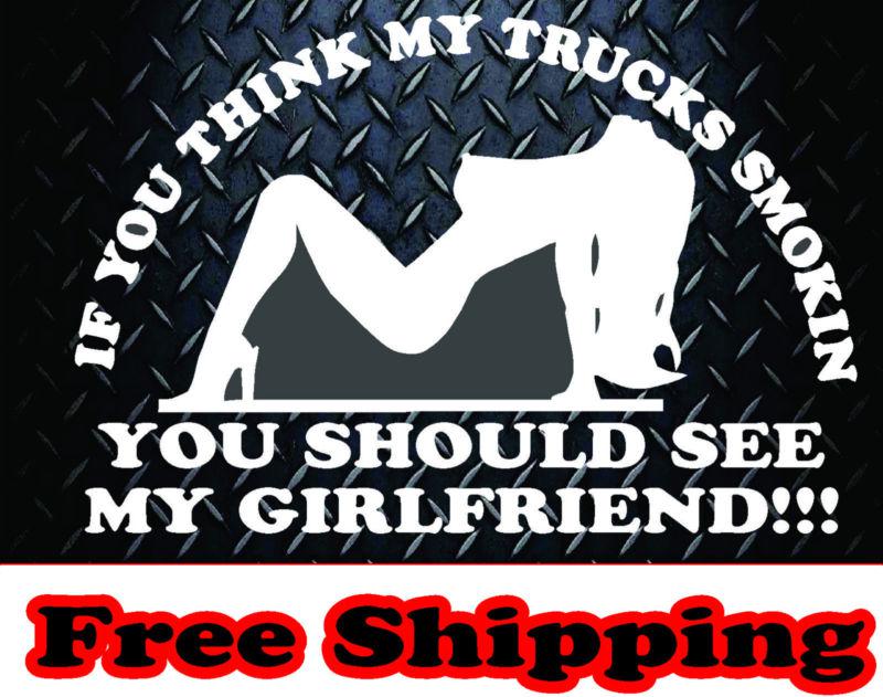 Diesel truck girlfriend * vinyl decal sticker powerstroke truck diesel funny 4x4