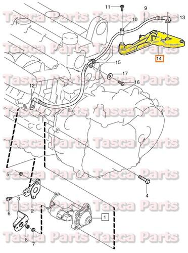 Brand new oem starter motor cable conduit 1999-2009 volvo s60 s80 v70 v70xc