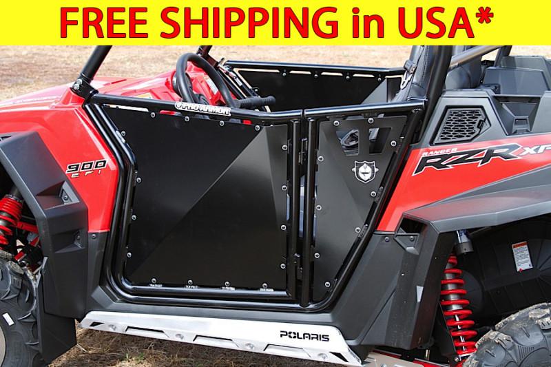 Pro armor suicide solid doors polaris rzrs rzr rzr-s s 800 900xp - black -