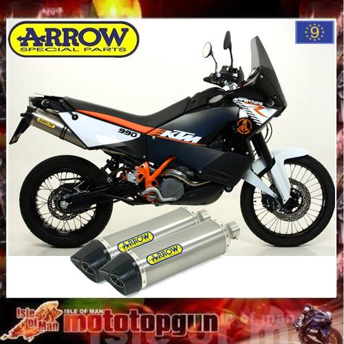 Exhaust arrow race tech titanium ktm 990 adventure 2010 2011 2012 10 11 12