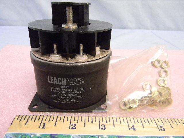 New leach z-a4n mil-spec relay 3pdt 120-amps  400hz 3ph coil 28vdc