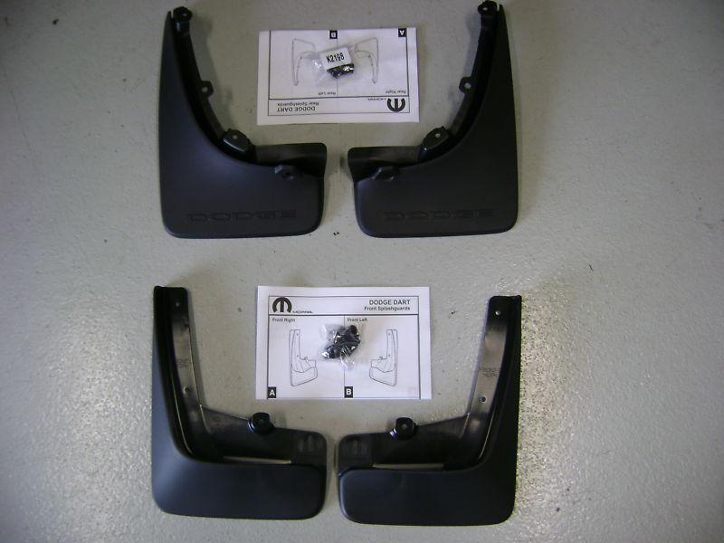 2013 dodge dart molded splash guards mud flaps 82212976 82213156