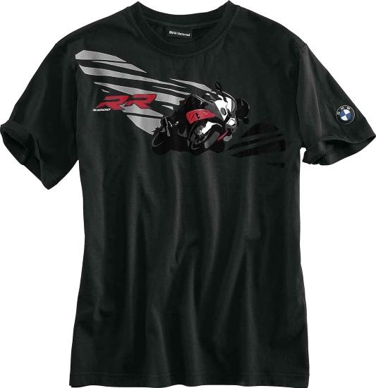 Bmw genuine motorcycle motorrad s1000rr men's t-shirt - color: black - size: s