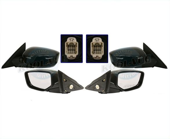 Pair side kool-vue mirrors honda accord sedan 2008-2011