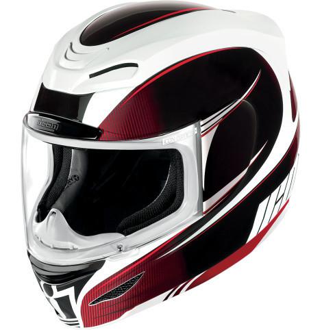 Icon airmada salient red motorcycle helmet 2x xxl 2xl