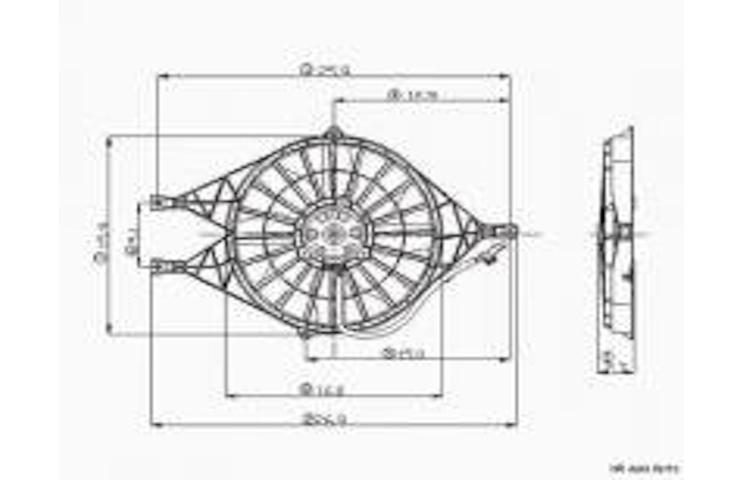 Ac condenser cooling fan assembly 00-00, 03-03 dodge durango 4.7l 5.2l 5.9l