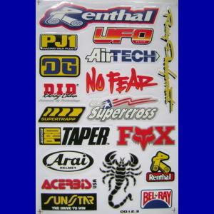 Renthal airtech sunstar bel ray supertrapp arai sticker us supercross helmet