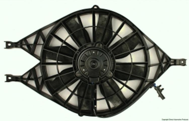 Ac condenser cooling fan assembly 2001-2002 01 02 dodge durango 4.7l 5.2l 5.9l