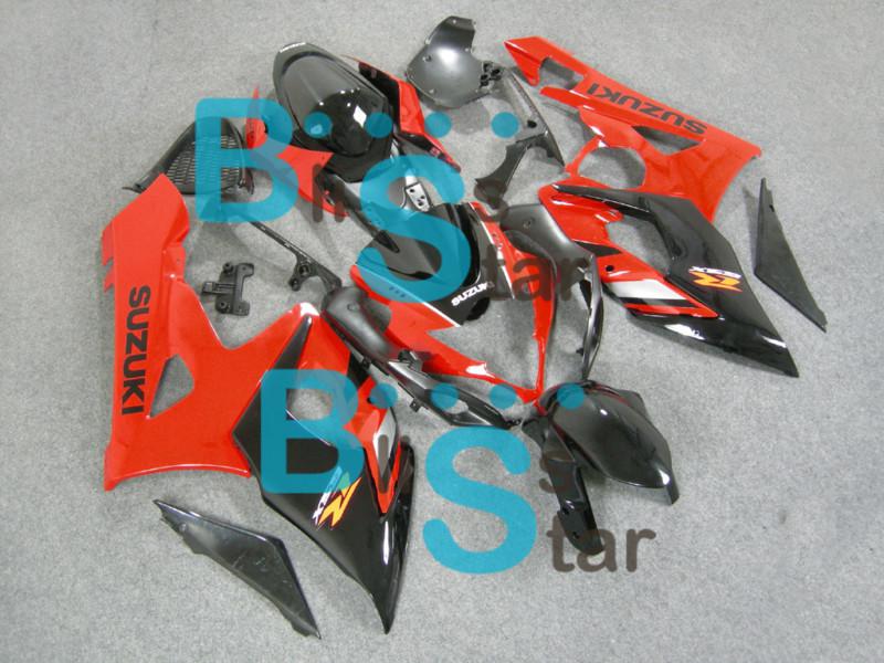 Fairing red black bodywork plastic set for gsx-r1000 gsxr1000 2005-2006 8 w11
