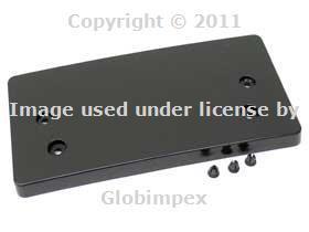 Vw touareg (04-07) front license plate base genuine new + 1 year warranty