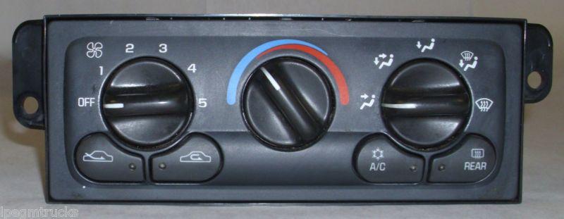 2000 chevy malibu gm 3.1l 3100 v6 hvac heater air conditioner controls 22626483