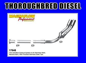 Magnaflow pro series stainless exhaust - 2011 6.7l ford cc sb/lb ext. cab lb 4"