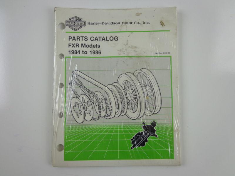 Harley davidson 1984-86 fxr models parts catalog 99439-86 #2