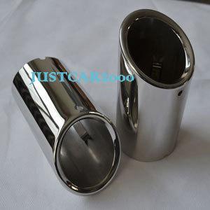 Chrome exhaust muffler tip tail pipe 2pcs fit audi q5 2010-2012