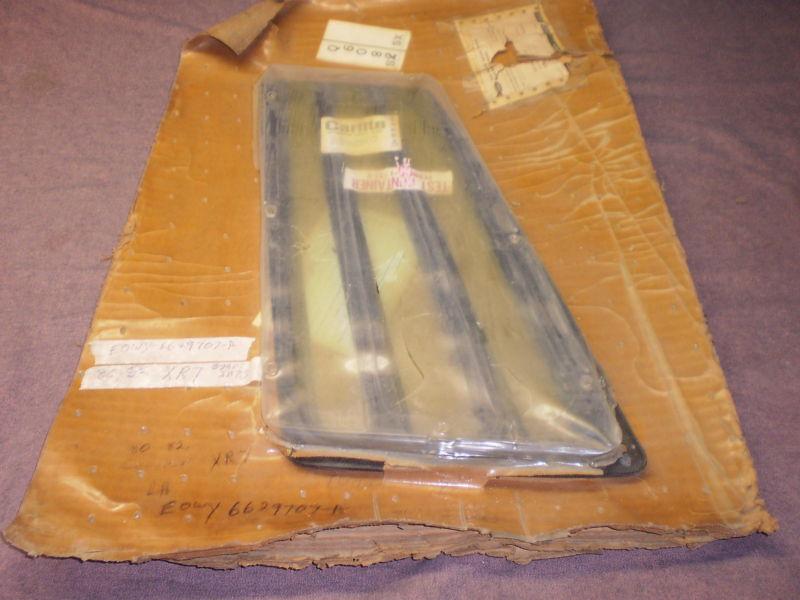 Mercury 80,82 cougar xr7 quarter window with frame lh orig. ford nos