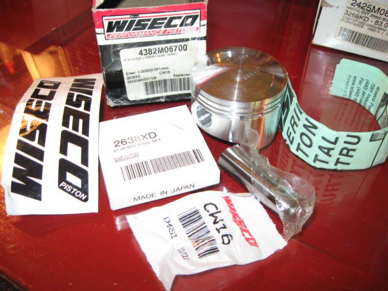 1985-94 suzuki lt230 quadsport/1987-92 93 94 95 lt4wd 250 wiseco piston kit_67mm