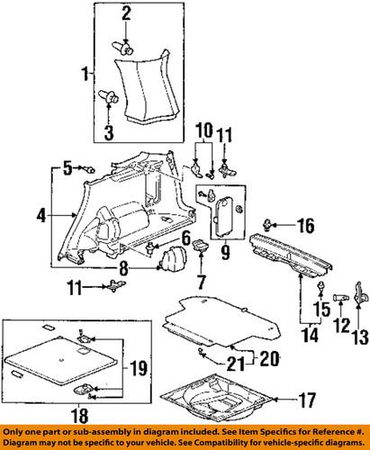 Honda oem 91550s50000zb interior-rear-sill molding retainer