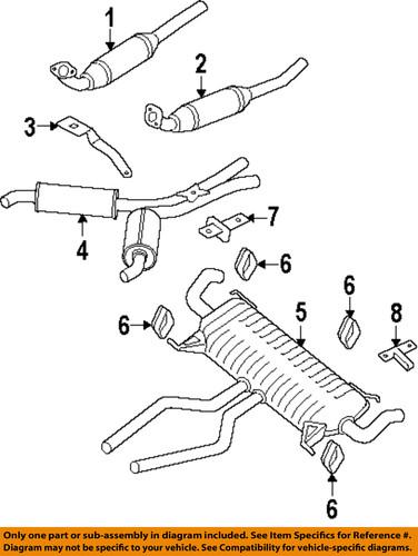 Land rover oem wce500340 exhaust muffler