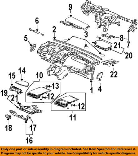 Honda oem 77300sdaa01zc instrument panel-column cover