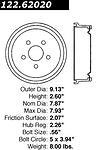 Centric parts 122.62020 rear brake drum