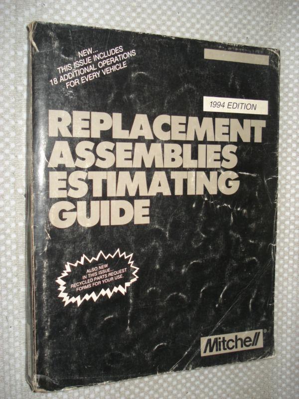 1994 mitchells replacement assemblies est manual firebird vette monte ss service