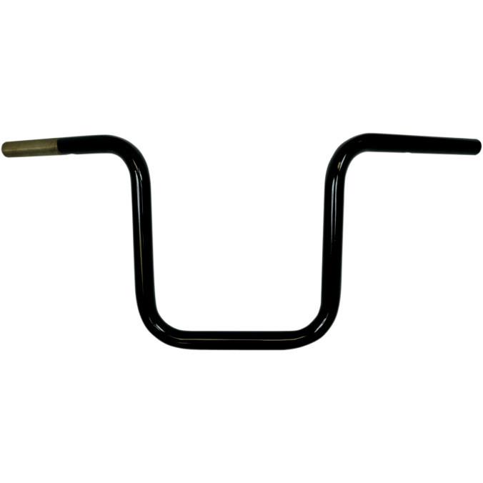 Todd's cycle 0601-2107 beater bar handlebars 10" rise gloss black 1" bars