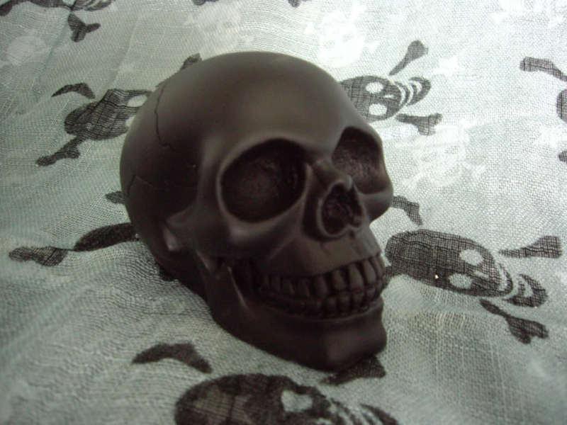 Diy black primer big skull shift shifter knob matte finish hot rod rat car